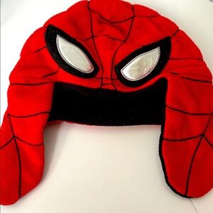 Red Baby Gap Marvel Spider Man Winter Fleece Hat in S/M Toddler